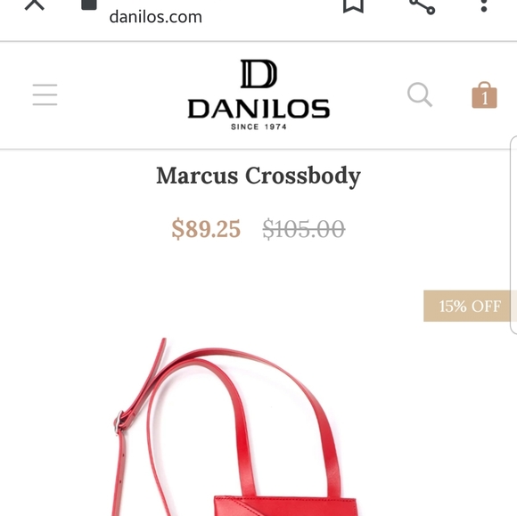 Crossbody red Bag - Picture 3 of 9